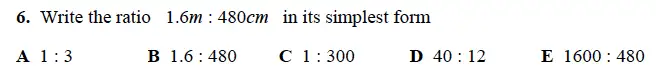 Question 6 - Alleyn’s School – 13 Plus Maths Sample Examination Paper 1 2023