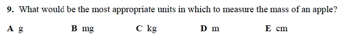 Question 9 - Alleyn’s School – 13 Plus Maths Sample Examination Paper 1 2023