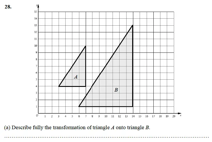 Question 28(a) - Alleyn’s School – 13 Plus Maths Sample Examination Paper 1 2023