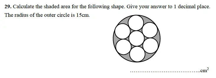 Question 29 - Alleyn’s School – 13 Plus Maths Sample Examination Paper 1 2023