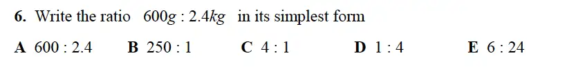 Question 6 - Alleyn’s School – 13 Plus Maths Sample Examination Paper 2 2023
