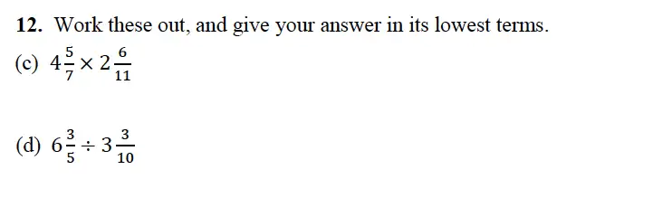 Question 12(12(c),12(d)) - Alleyn’s School – 13 Plus Maths Sample Examination Paper 2 2023