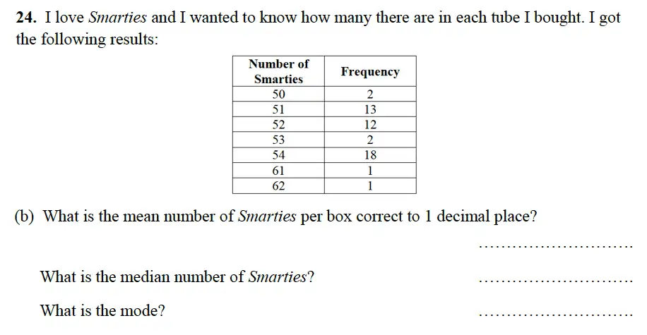 Question 24(b) - Alleyn’s School – 13 Plus Maths Sample Examination Paper 2 2023