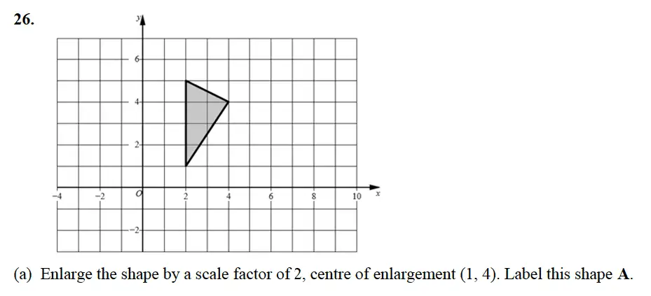Question 26(a) - Alleyn’s School – 13 Plus Maths Sample Examination Paper 2 2023