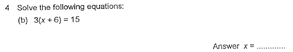 Question 4(b) - Alleyn's School – 13 Plus Maths Sample Paper 2023