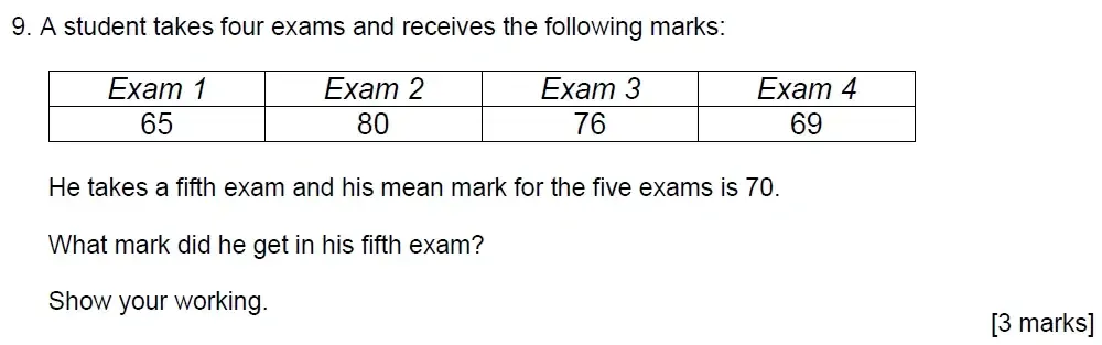Question 09 - Ampleforth College Year 9 Academic Scholarship Specimen Paper