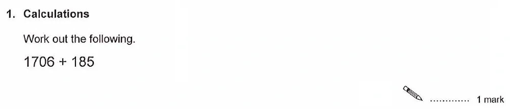 Question 01(a) - Ashford School Year 9 Maths Entrance Exam Sample Paper 2026