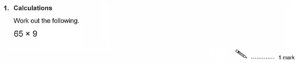 Question 01(c) - Ashford School Year 9 Maths Entrance Exam Sample Paper 2026