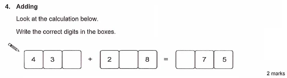 Question 04 - Ashford School Year 9 Maths Entrance Exam Sample Paper 2026