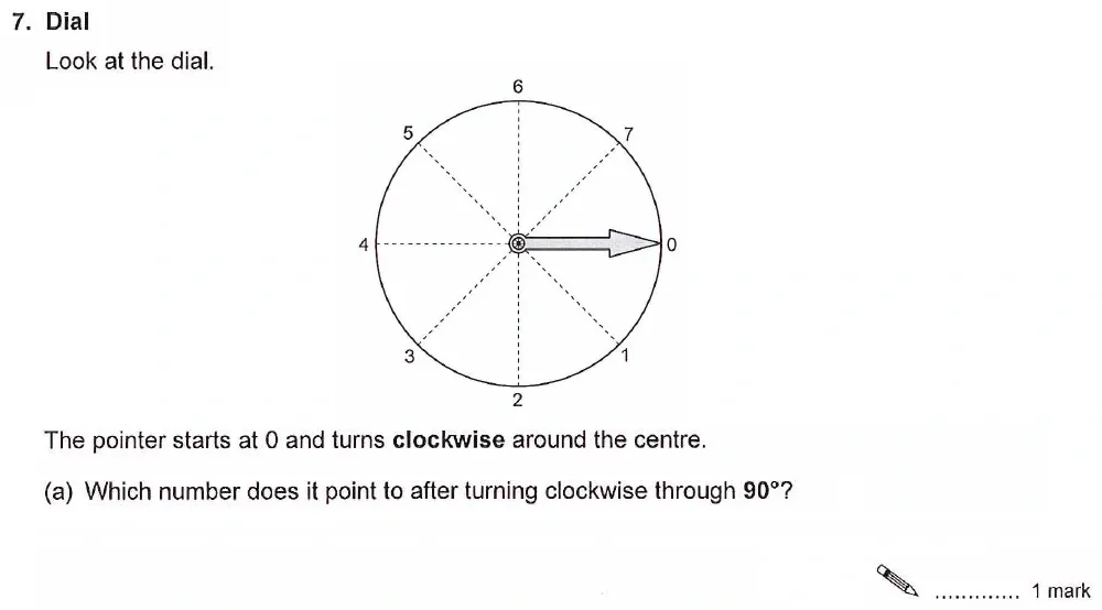 Question 07(a) - Ashford School Year 9 Maths Entrance Exam Sample Paper