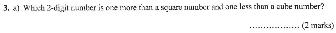 Question 3(a) - Bancroft's School – 13 Plus Maths Entrance Exam – Specimen Paper 2023
