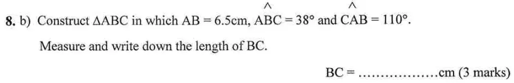 Question 8(b) - Bancroft's School – 13 Plus Maths Entrance Exam – Specimen Paper 2023