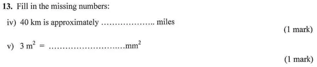 Question 13(13(iv),13(v)) - Bancroft's School – 13 Plus Maths Entrance Exam – Specimen Paper 2023