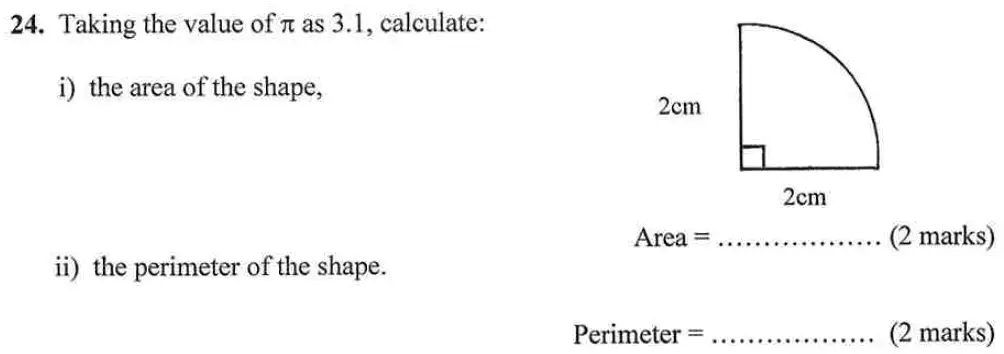 Question 24(i,ii) - Bancroft's School – 13 Plus Maths Entrance Exam – Specimen Paper 2023