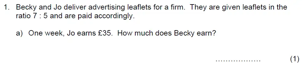 Question 2020 - Beneden School – 13 Plus Maths Scholarship Paper – 2020