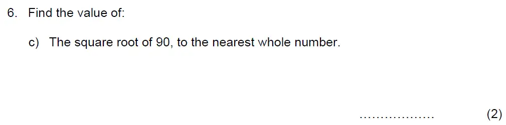 Question 2020 - Beneden School – 13 Plus Maths Scholarship Paper – 2020