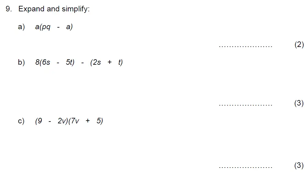 Question 2020 - Beneden School – 13 Plus Maths Scholarship Paper – 2020