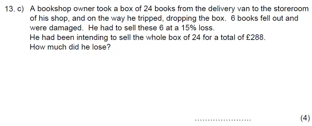Question 2020 - Beneden School – 13 Plus Maths Scholarship Paper – 2020