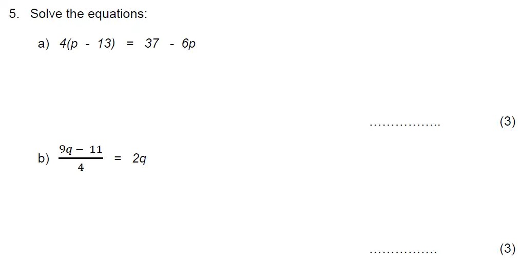 Question 2020 - Beneden School – 13 Plus Maths Scholarship Paper – 2020