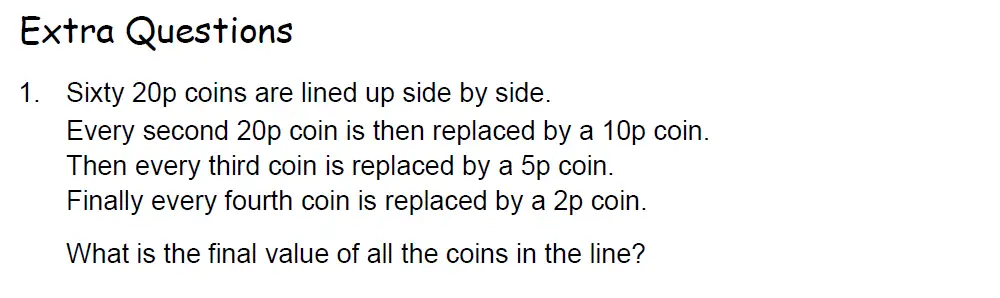 Question 1 - Benenden School - 13 Plus Maths Scholarship Paper 2022