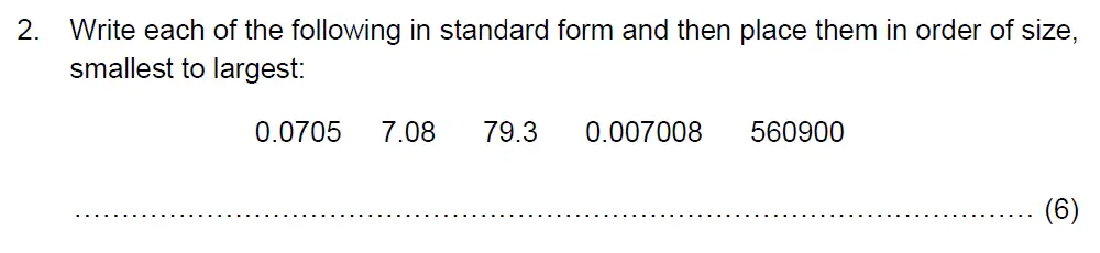 Question 2 - Benenden School - 13 Plus Maths Scholarship Paper 2022