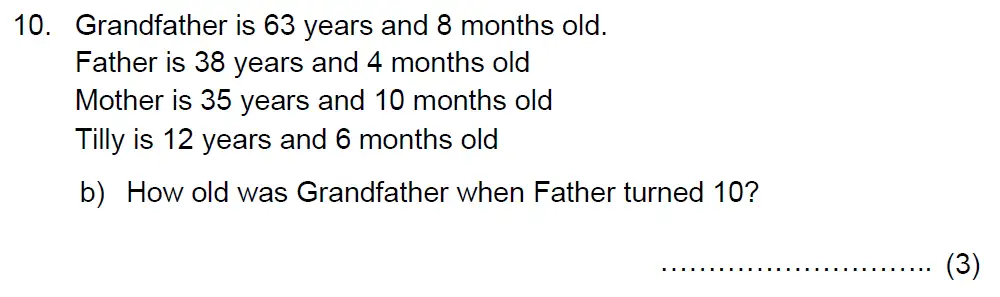 Question 10(b) - Benenden School - 13 Plus Maths Scholarship Paper 2022