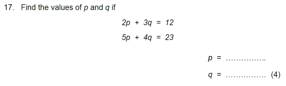 Question 17 - Benenden School - 13 Plus Maths Scholarship Paper 2022