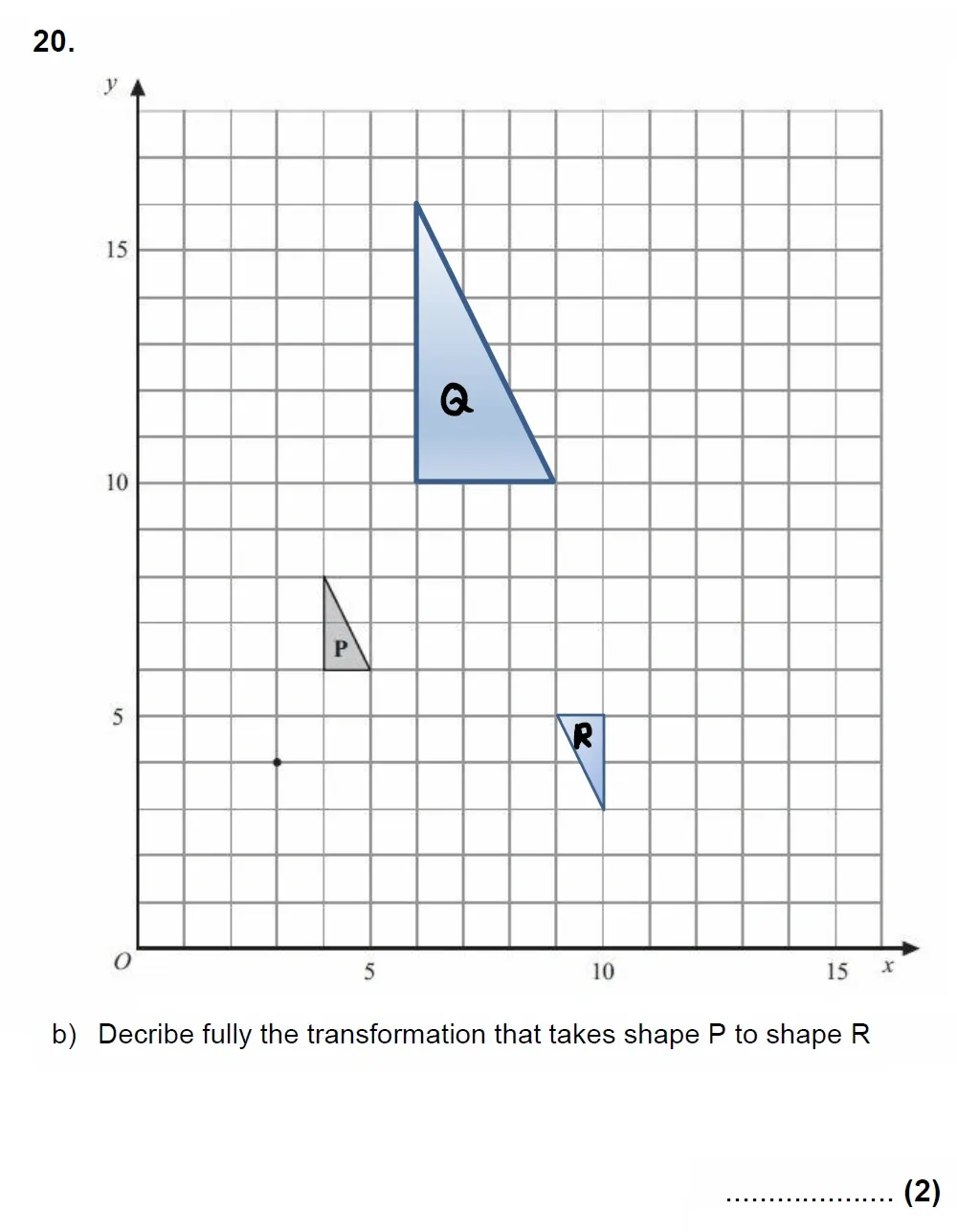Question 20(b) - Chigwell School 13 Plus Maths Specimen Paper