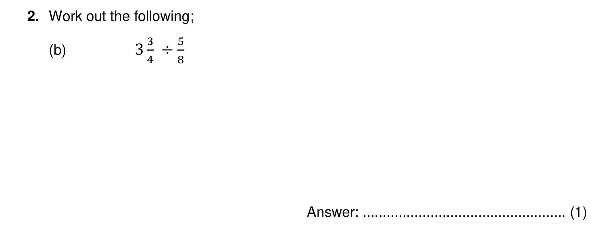 Question 2(b) - Chigwell School 13 Plus Maths Specimen Paper 2026
