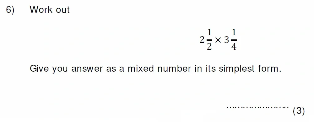 Question 06 - Colfe's School 13 Plus Examination Maths Sample Paper
