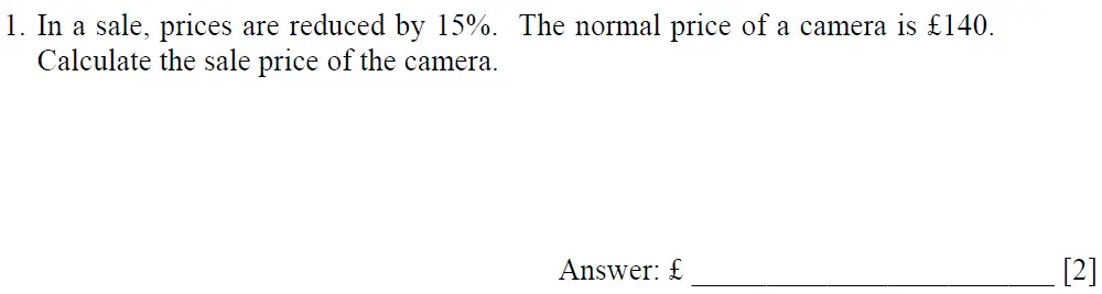 Question 1 - Dulwich College – 13 Plus Maths Sample Paper 1 2023