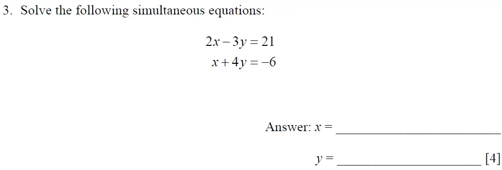 Question 3 - Dulwich College – 13 Plus Maths Sample Paper 1 2023