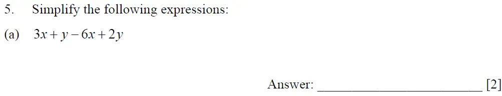 Question 5(a) - Dulwich College – 13 Plus Maths Sample Paper 1 2023