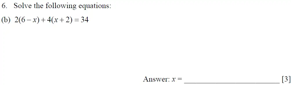 Question 6(b) - Dulwich College – 13 Plus Maths Sample Paper 1 2023