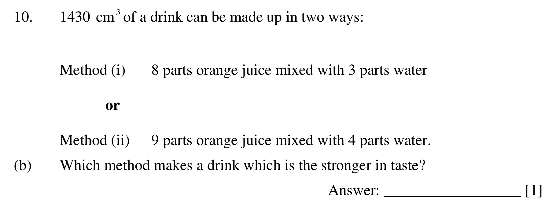 Question 10(b) - Dulwich College – 13 Plus Maths Sample Paper 1 2023