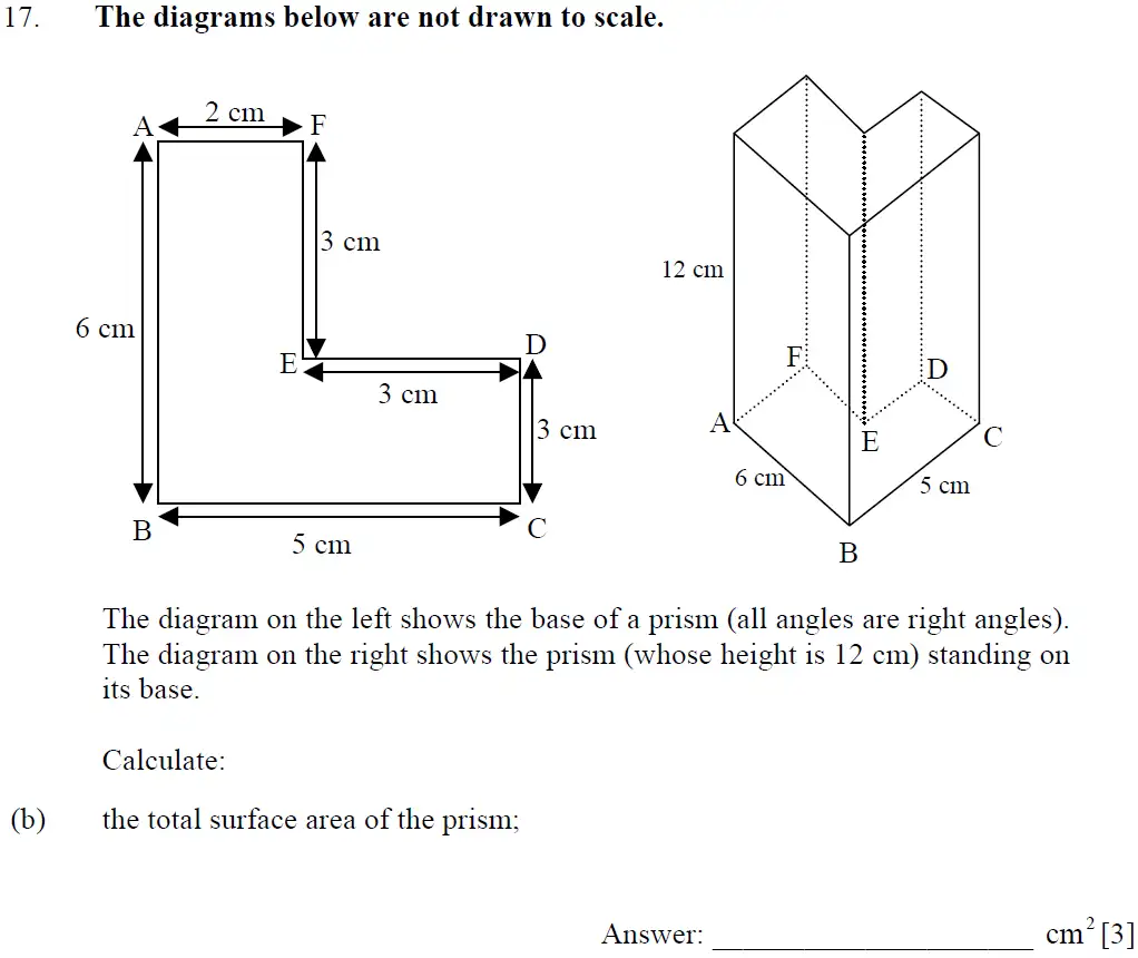 Question 17(b) - Dulwich College – 13 Plus Maths Sample Paper 1 2023