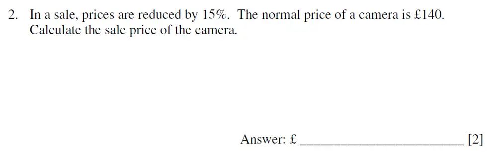 Question 2 - Dulwich College – 13 Plus Maths Sample Paper 2 2023