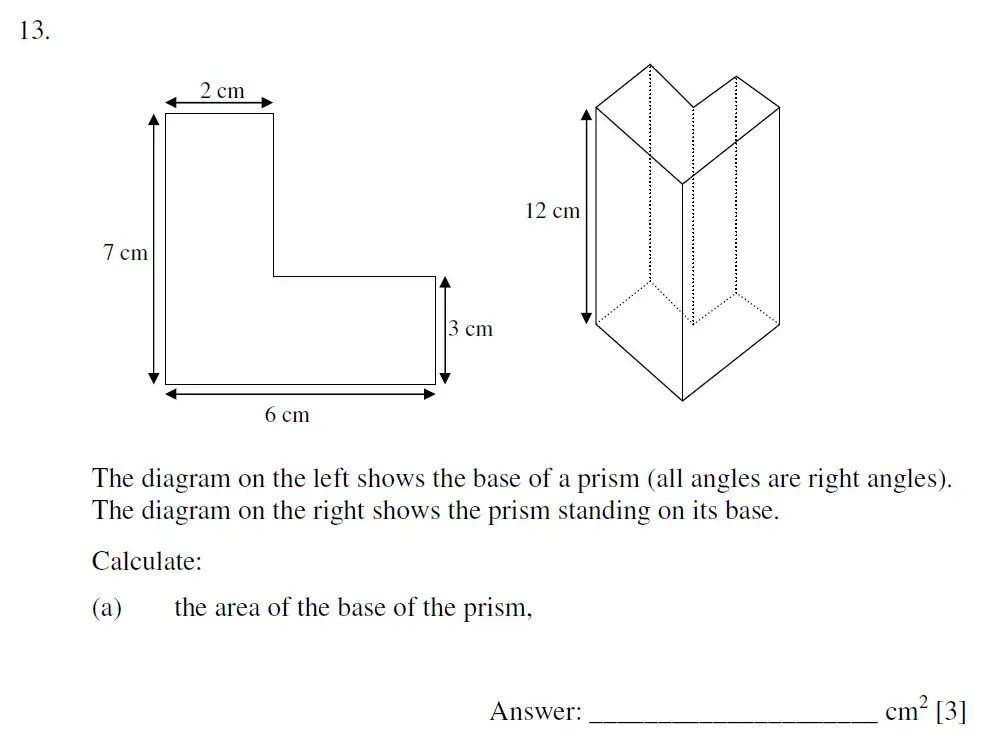 Question 13(a) - Dulwich College – 13 Plus Maths Sample Paper 2 2023