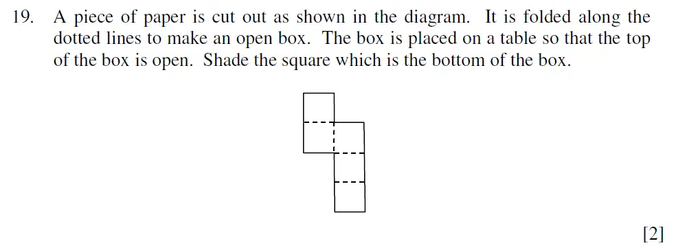 Question 19 - Dulwich College – 13 Plus Maths Sample Paper 2 2023