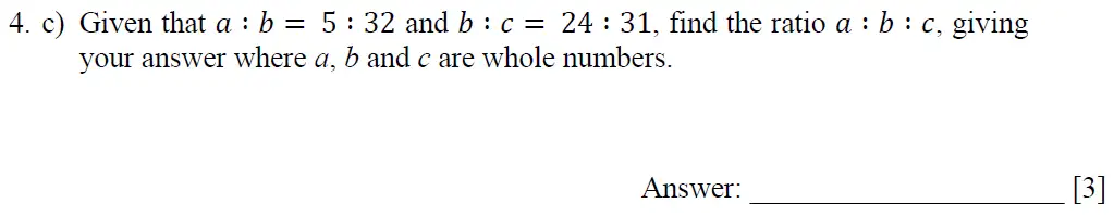 Question 4(c) - Dulwich College – 13 Plus Maths Specimen Paper 2023