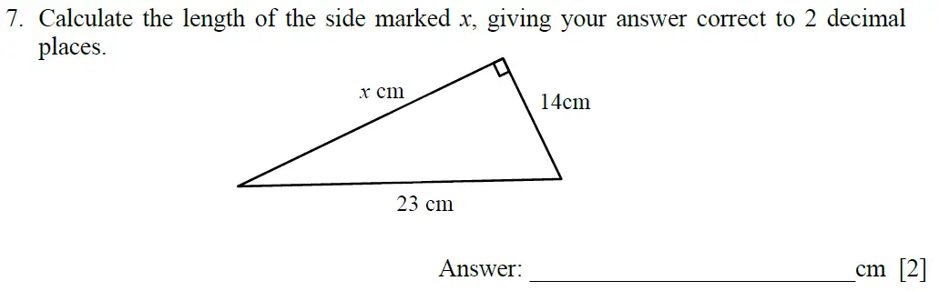 Question 7 - Dulwich College – 13 Plus Maths Specimen Paper 2023