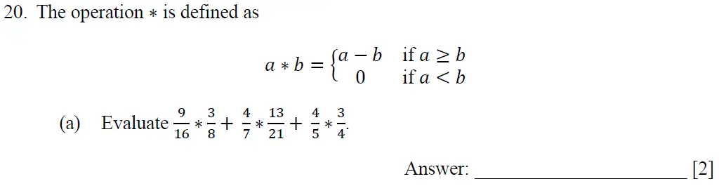 Question 20(a) - Dulwich College – 13 Plus Maths Specimen Paper 2023