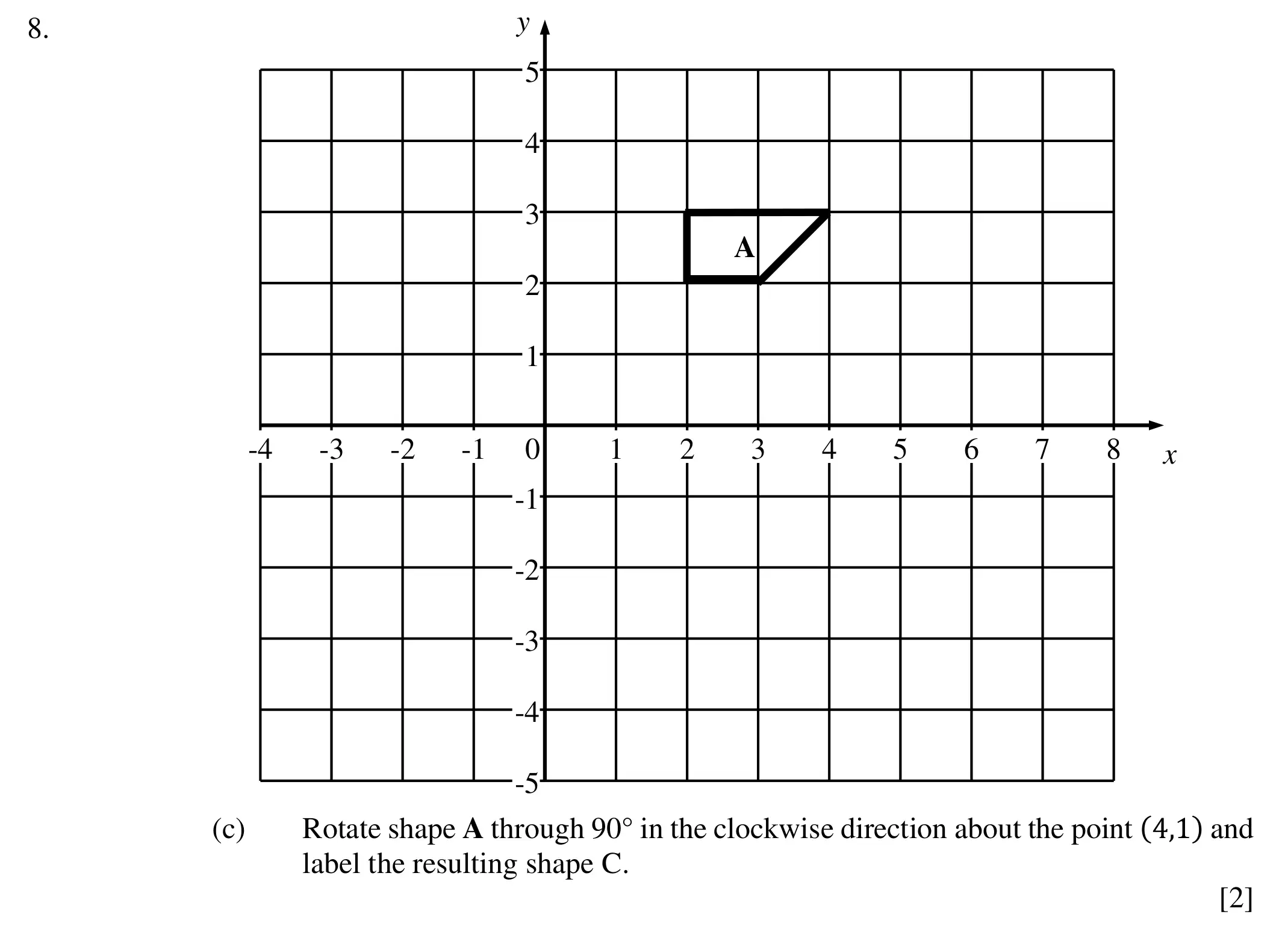 Question 8(c) - Dulwich College – 13 Plus Maths Specimen Paper 2023