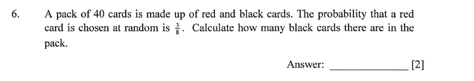 Question 6 - Dulwich College – Year 9 Maths Specimen Paper A 2023