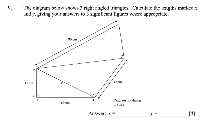 Question 9 - Dulwich College – Year 9 Maths Specimen Paper A 2023