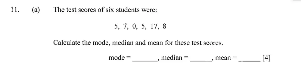 Question 11(a) - Dulwich College – Year 9 Maths Specimen Paper A 2023