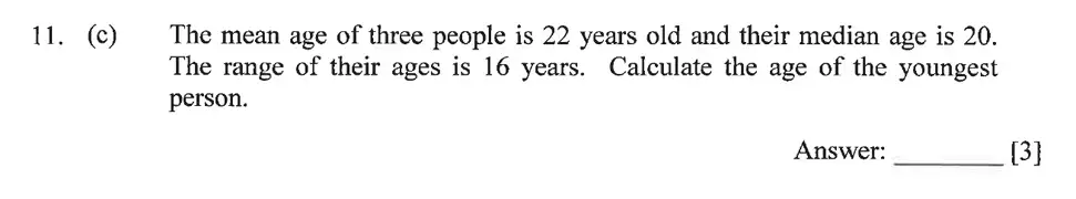 Question 11(c) - Dulwich College – Year 9 Maths Specimen Paper A 2023