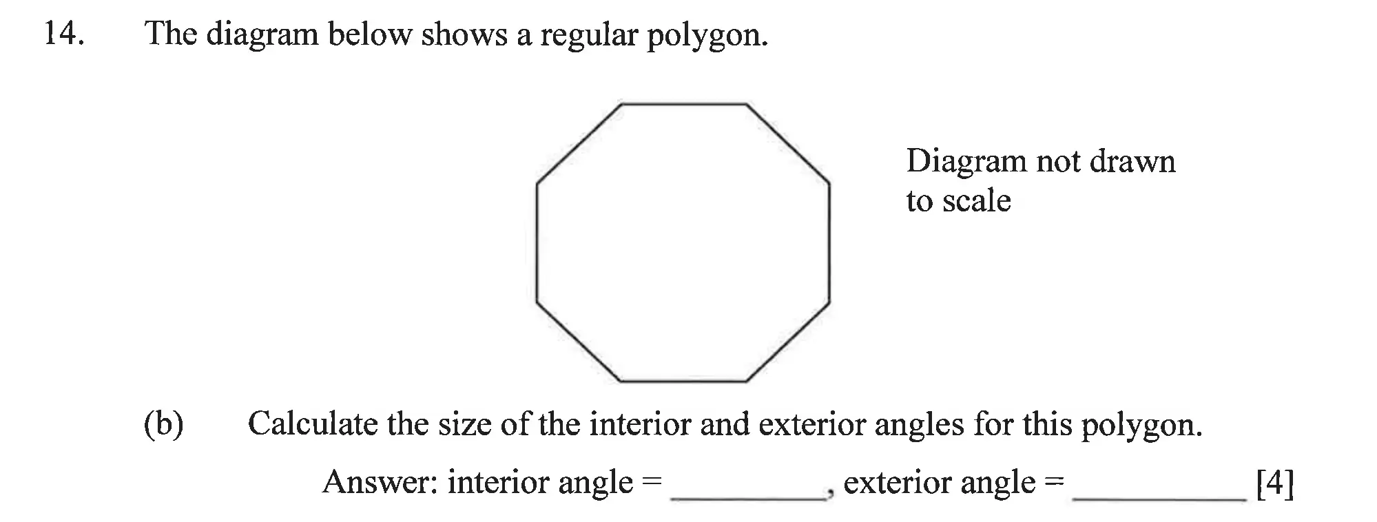 Question 14(b) - Dulwich College – Year 9 Maths Specimen Paper A 2023