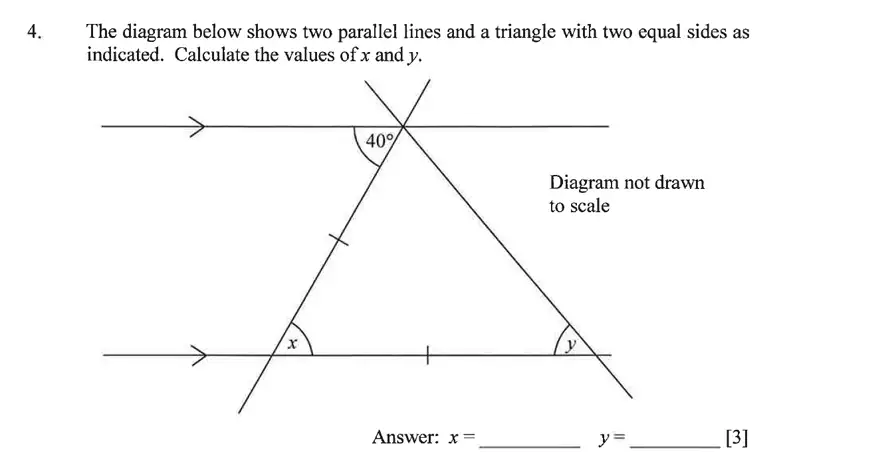 Question 4 - Dulwich College – Year 9 Maths Specimen Paper B 2023
