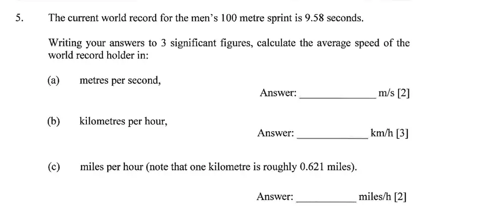 Question 5(a,b,c) - Dulwich College – Year 9 Maths Specimen Paper B 2023
